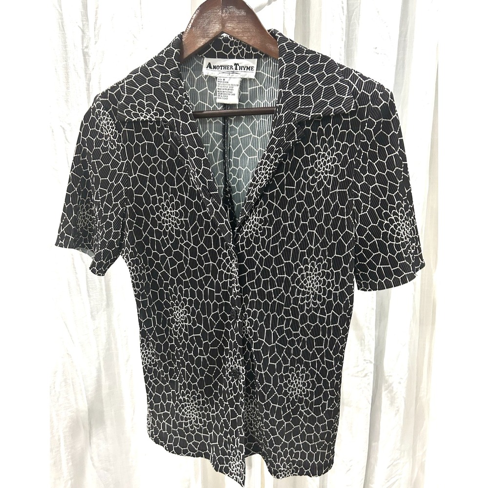 Another Thyme Vintage Layering Top Collar 90s Y2K Dark Feminine Cottagecore SZ 8